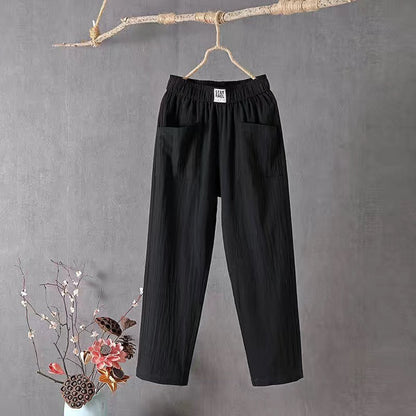 🌿🌈【Oferta por tiempo limitado】【M-4XL】Nuevos pantalones de pierna ancha para mujer, nuevos de la colección primavera 2026. Pantalones casuales cómodos.