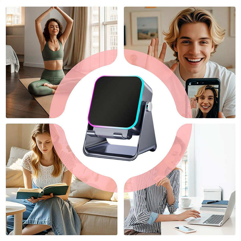🔥📢 Głośnik Bluetooth 5 w 1 z ładowaniem bezprzewodowym i regulowanym uchwytem na telefon 🎶⚡- 4211336