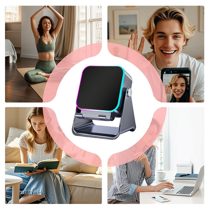 🔥📢 Głośnik Bluetooth 5 w 1 z ładowaniem bezprzewodowym i regulowanym uchwytem na telefon 🎶⚡- 4211336