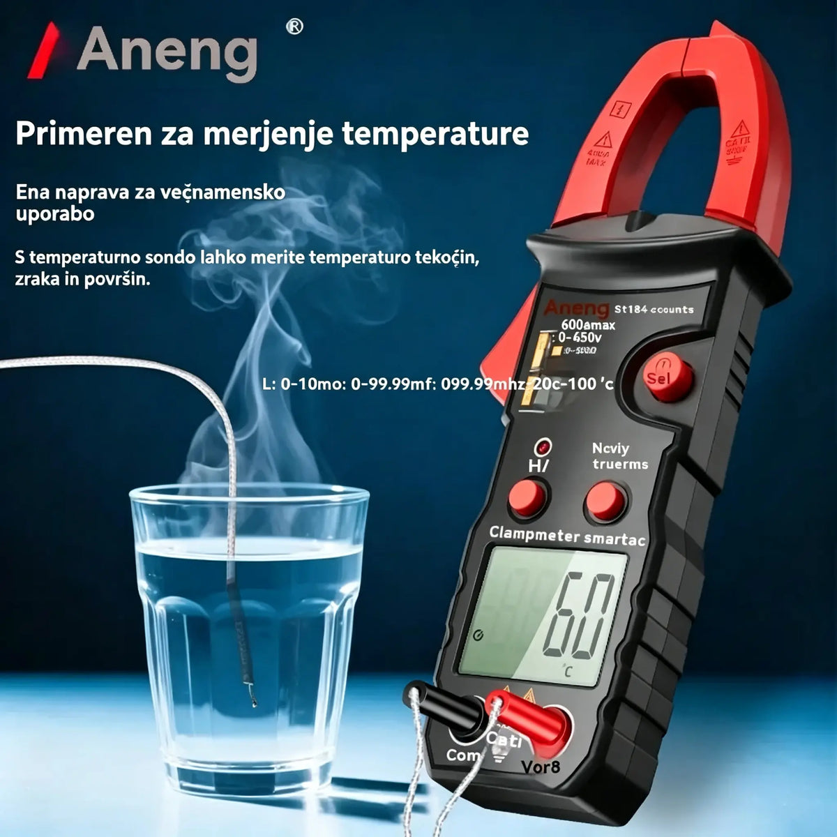 🔥【Časovno omejena ponudba】🛠️Pametni digitalni kleščni multimeter, večfunkcijski kleščni multimeter za električarje✅Visokonatančni kleščni multimeter✅Popolnoma samodejno prepoznavanje.
