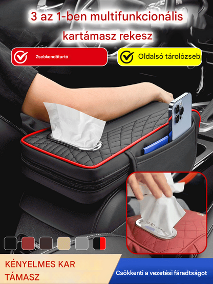 🚗Három az egyben multifunkcionális bőr autós kartámasz doboz - 4205321