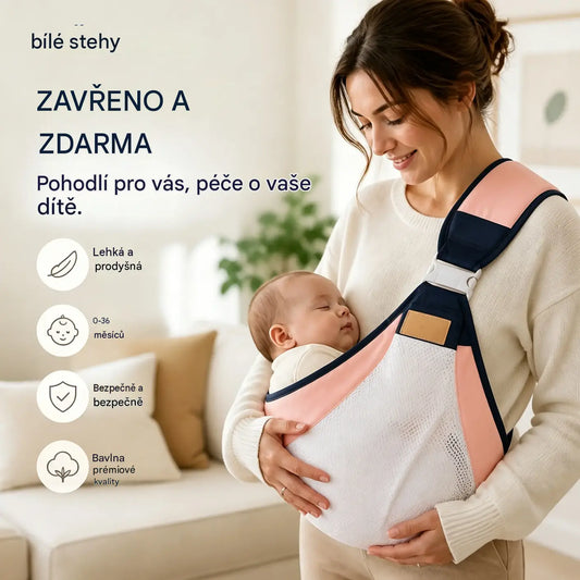 👶 Lehké ergonomické nosítko pro miminka | Ideální na procházky a cestování ✈️