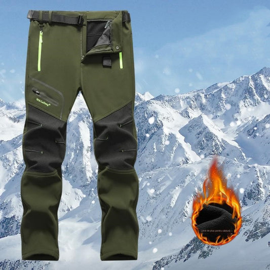 [S-5XL] nový podzimní a zimní pánský outdoorový nepromokavý a teplý sametový overal z roku 2025
