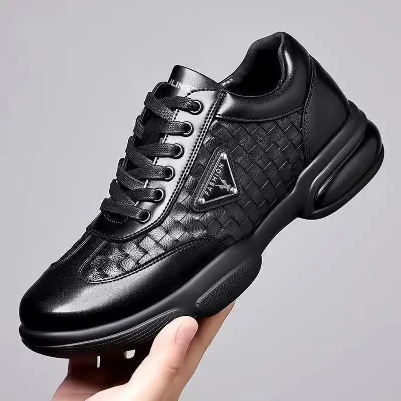 💥【Artículo muy vendido】💥Zapatos casuales de piel de cocodrilo, suela suave, transpirable.