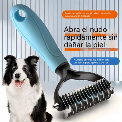 【compre uno y llévese otro gratis】🐾 Herramienta profesional para eliminar el pelo muerto de perros y gatos: suave, eficaz y un hogar libre de pelo ✨💖