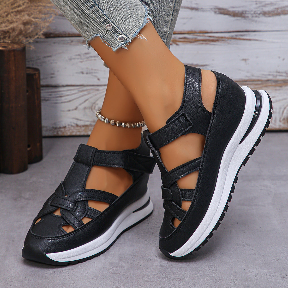 【35-43】sandalias casuales de suela gruesa 2026