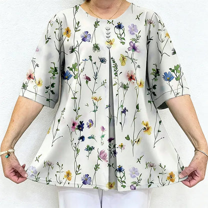 👚【50% OFF】Tricou lejer din bumbac imprimat pentru vară