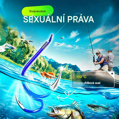 🔥✅ 20 kusů za 530 Kč ❤️‍🔥 (20 ks) Ultra ostré klasické dvojité rybářské háčky