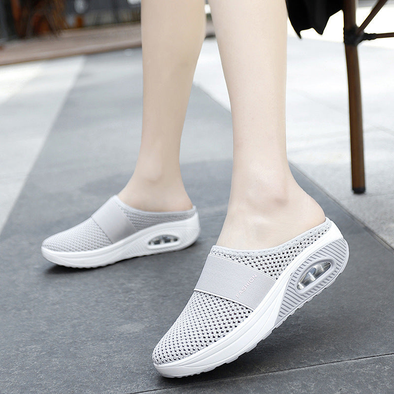 👡🛒【Nuevo producto a precio reducido】💖🎁【35-43】Zapatillas 2025 de malla hueca con amortiguación de aire y alta elasticidad para caminar sin cansar
