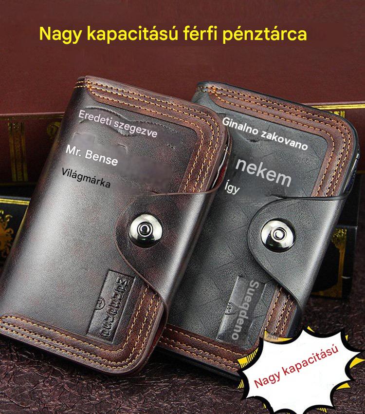 ✨🥇【Időkorlátozott kedvezmény】 Elegáns nagy kapacitású férfi pénztárca - 4199789