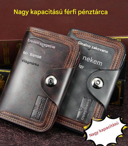✨🥇【Időkorlátozott kedvezmény】 Elegáns nagy kapacitású férfi pénztárca - 4199789