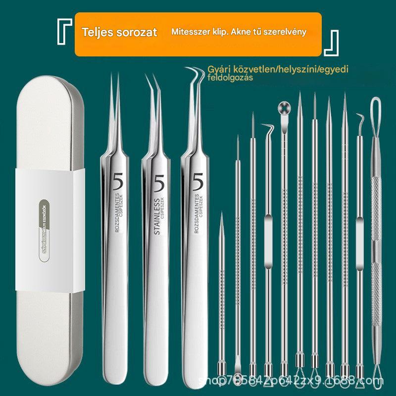💓Legkelendőbb💥Orvosi minőségű mitesszereltávolító csipeszkészlet - 4203099