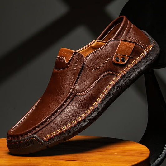 👞Έκπτωση 50%🔥【38-48】Χειροποίητα δερμάτινα μοκασίνια ✅️Πληρωμή κατά την παράδοση