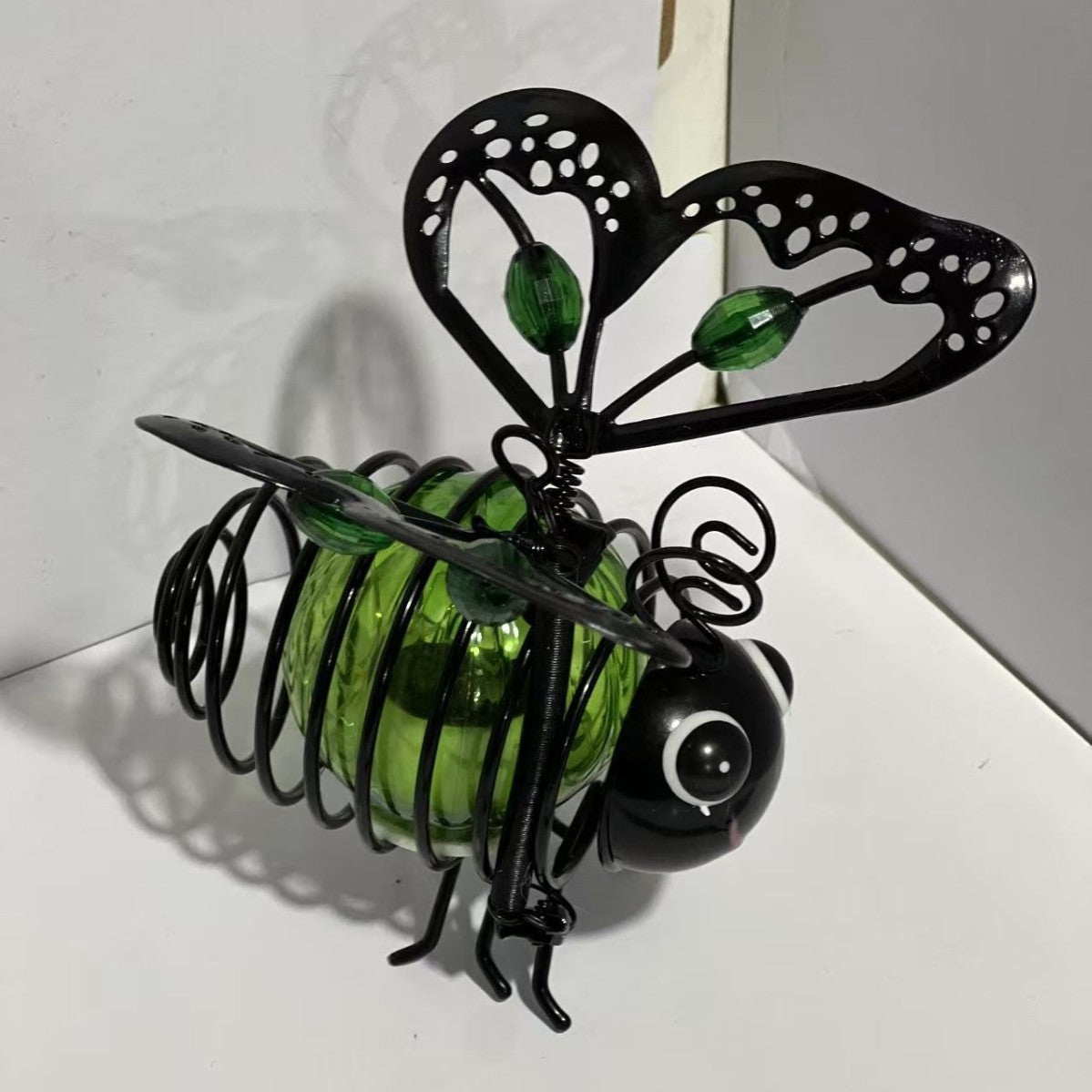 🌙🍃Lámpara colgante solar con forma de abeja: luz ámbar cálida, sin parpadeos, ideal para fiestas en el jardín, acampadas o habitaciones infantiles🌞🌜