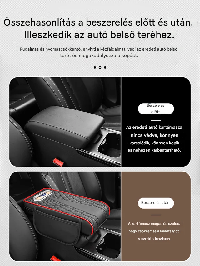 🚗Három az egyben multifunkcionális bőr autós kartámasz doboz - 4205321