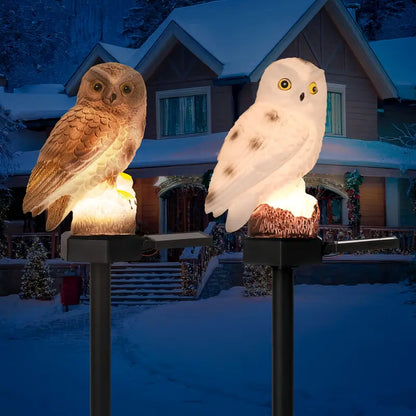 🦉 Solární dekorativní lampa ve tvaru sovy – Teplé světlo pro vaši zahradu-4078994