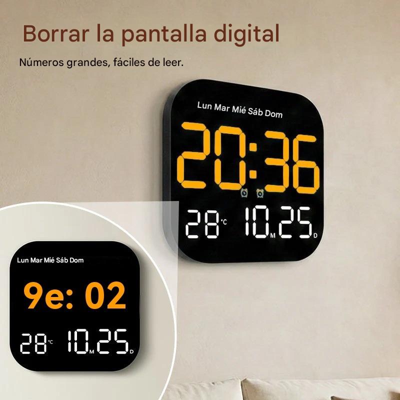 🕰️ ¡Más de 50.000 unidades vendidas!  Reloj digital para el hogar y la oficina: ¡despierte suavemente y olvídese de las alarmas molestas! También muestra la temperatura. 🌙