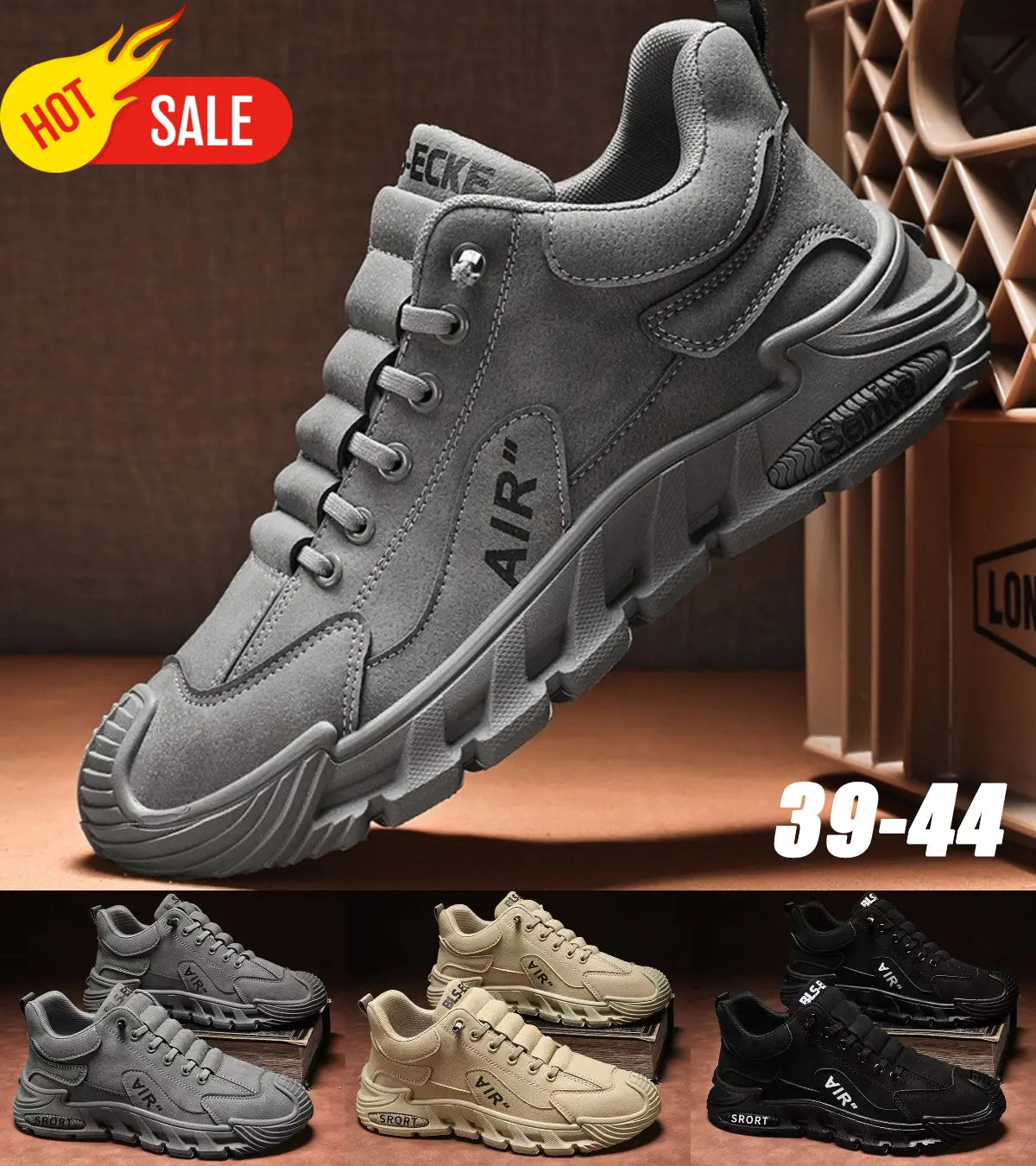 Zapatos casuales impermeables y transpirables para hombre, suela suave, cómodos de llevar.