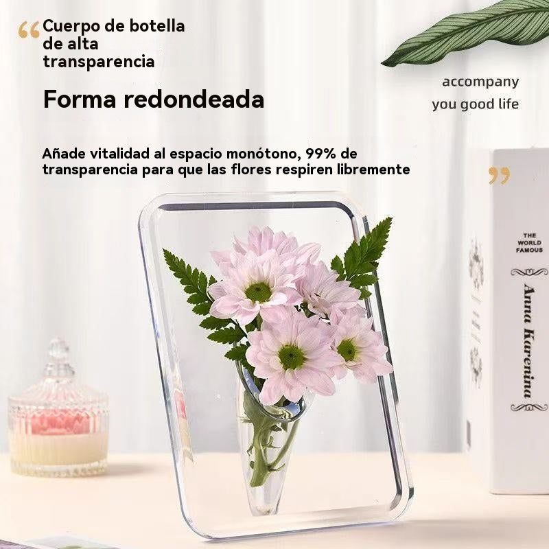 🔥【Compre 1 y obtenga 1 gratis】Florero con marco de fotos de escritorio de alta calidad