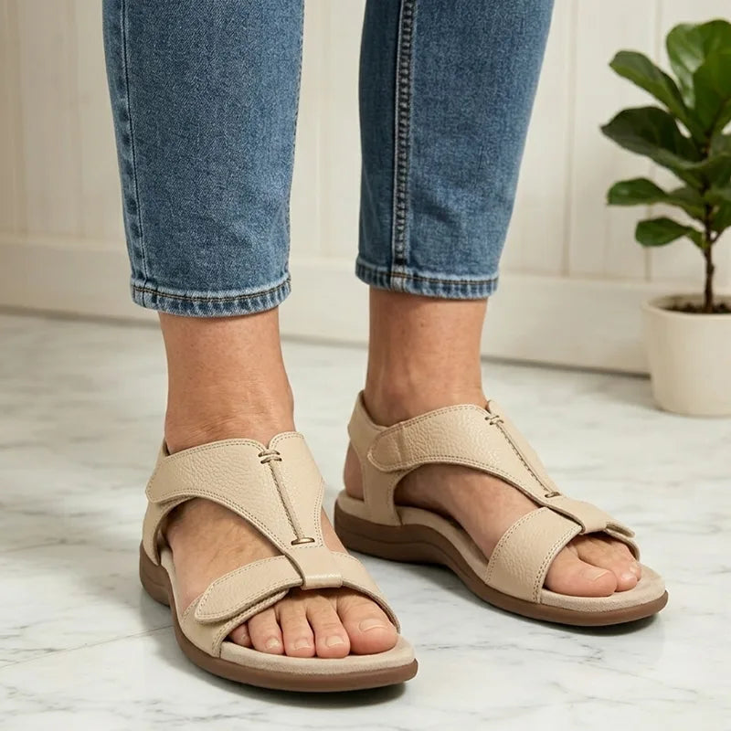 【36-43】Sandalias de verano con suela blanda y soporte de arco, casuales y cómodas.