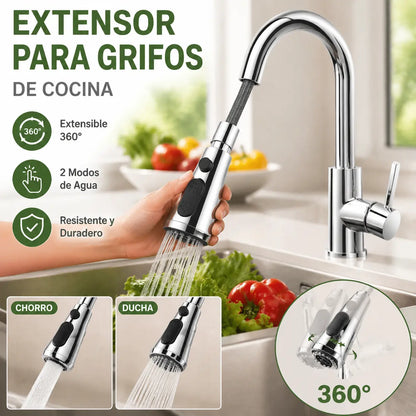 Extensor Giratorio para Grifo de Cocina 360° 🚰✨