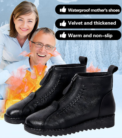 ✨👞【35-42】Dámské krátké kozačky se zipem a měkkou podrážkou na podzim a zimu, módní a pohodlné