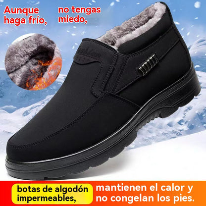 【39-47】Botas de invierno, acolchadas y engrosadas, impermeables y cálidas.