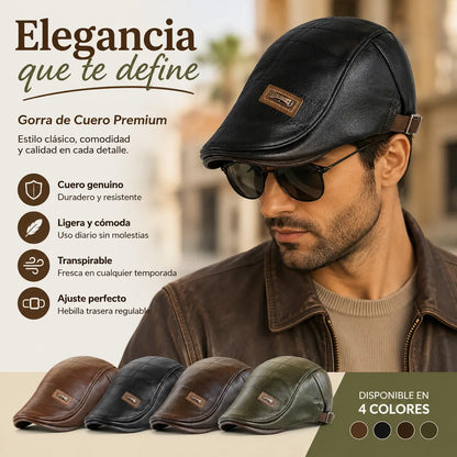 🧢🔥 Boina de cuero genuino con estilo vintage – Calidad premium y diseño atemporal ✨