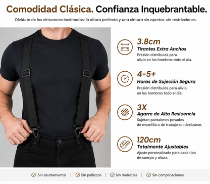 📢📢¡50% DE DESCUENTO! 🧷Corsés de hombre con espalda cruzada y clips🧷