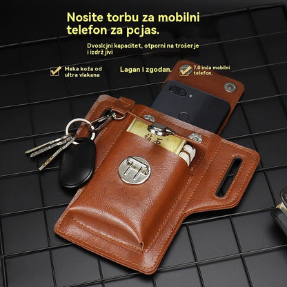 👜Kupi jedan, drugi dobivaš besplatno!  Kožna torba za muškarce višefunkcionalna - 4186489