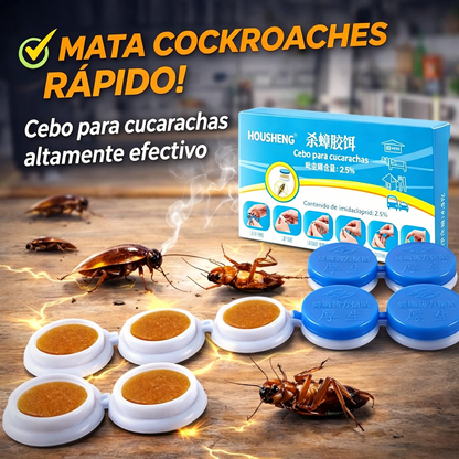 💥【5 cajas con 40 cápsulas】 Parche de cebo de gel fuerte para matar cucarachas,fórmula segura y de bajo riesgo
