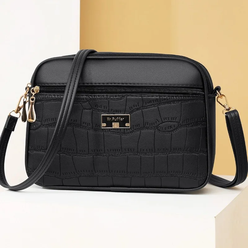 👜🔥Módní embosovaná dámská crossbody kabelka s krokodýlem 729-9432