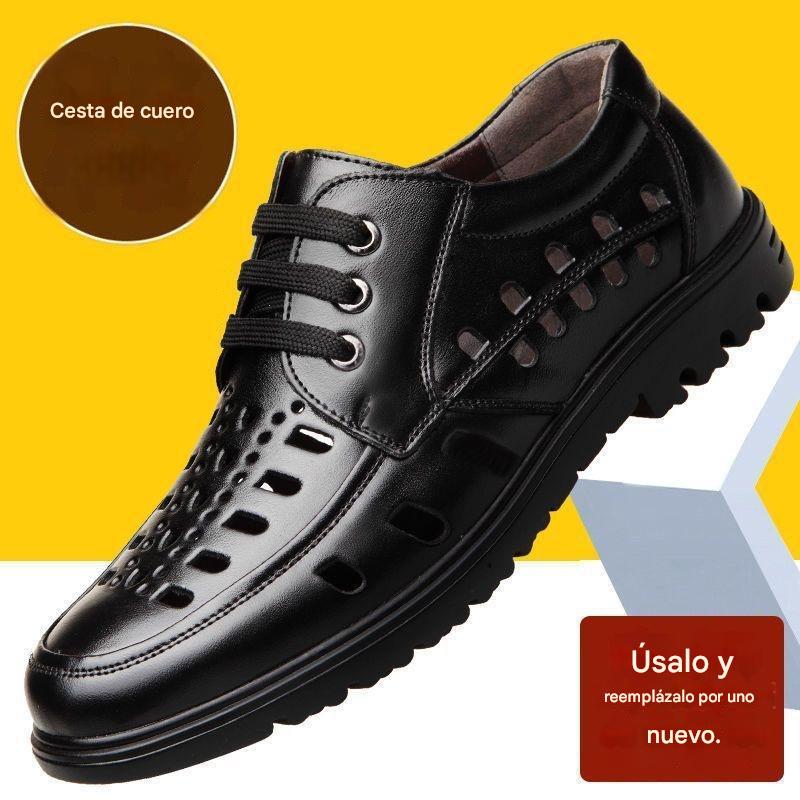 🏝️🔥¡50% de descuento!Rebajas de verano【Tallas 38-44】Nuevas sandalias de cuero transpirables para hombre 2026