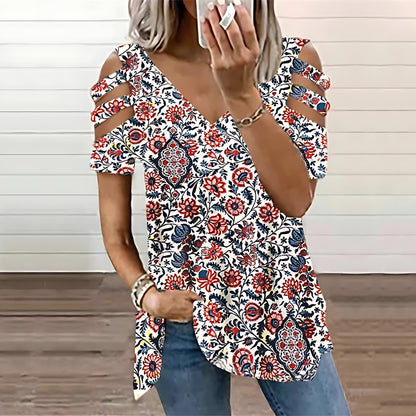🔥👚【S-3XL】2026 nová letní dámská módní trička s potiskem jsou pohodlná a prodyšná