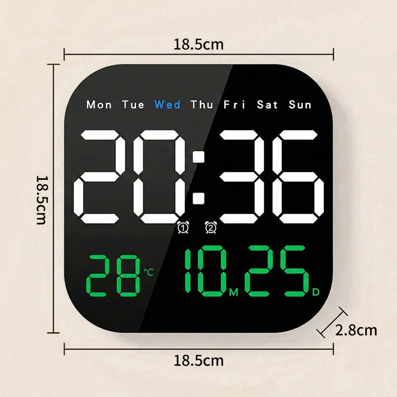 🕰️ ¡Más de 50.000 unidades vendidas!  Reloj digital para el hogar y la oficina: ¡despierte suavemente y olvídese de las alarmas molestas! También muestra la temperatura. 🌙