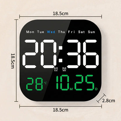 🕰️ ¡Más de 50.000 unidades vendidas!  Reloj digital para el hogar y la oficina: ¡despierte suavemente y olvídese de las alarmas molestas! También muestra la temperatura. 🌙