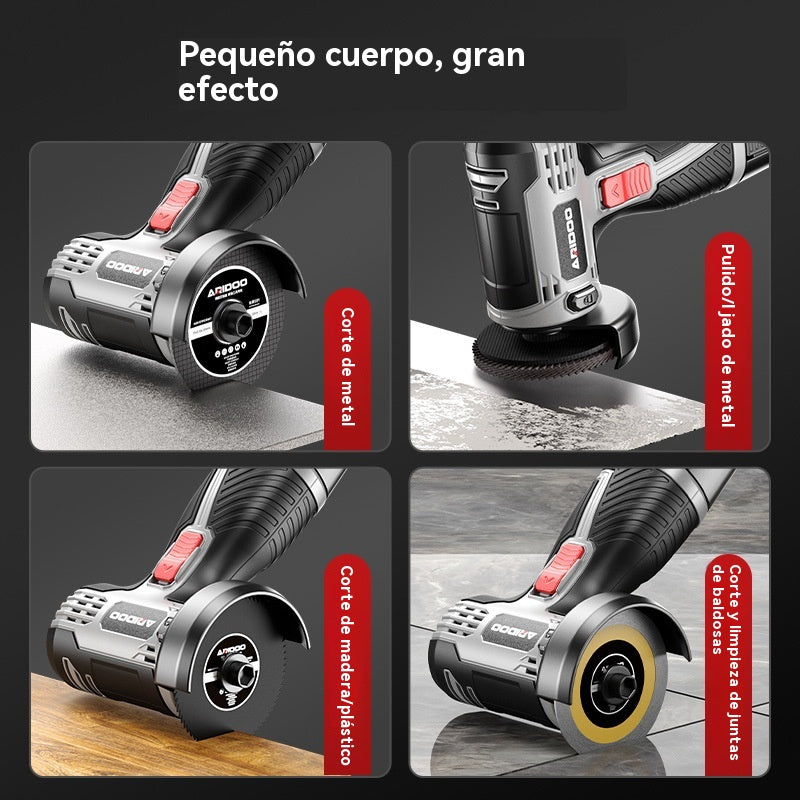 【Oferta por tiempo limitado】Mini amoladora angular de 12 V con disco de corte