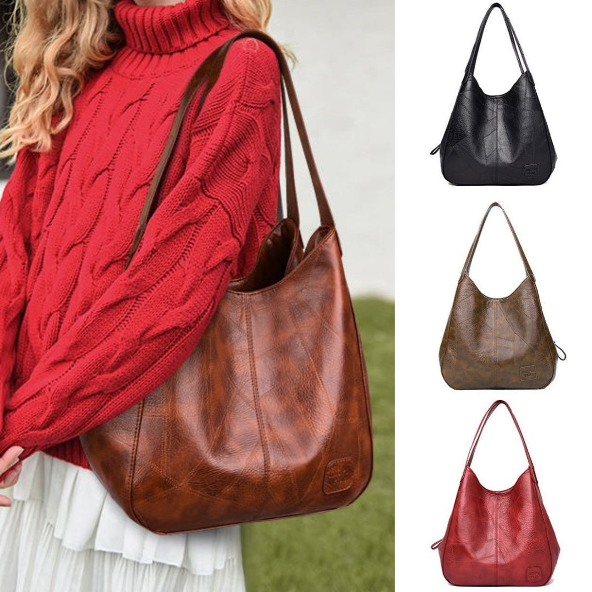 🏆👜Nowa, skórzana torba na ramię z 2025 roku, ręcznie robiona, modna i uniwersalna