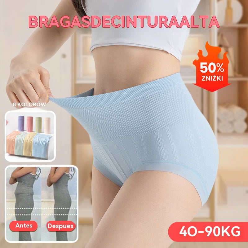 🏆【40-100 kg】1 zestaw, 8 sztuk🔥Ostatni dzień - 50% zniżki - Antybakteryjne majtki modelujące brzuch z wysokim stanem - 4226269