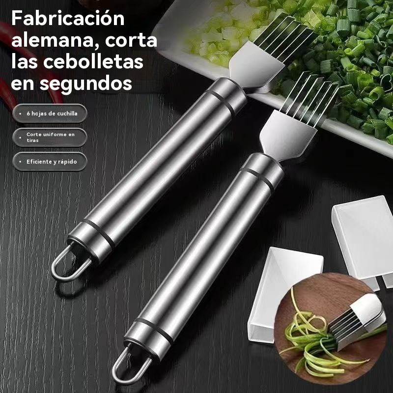 🔥Compra uno y llévate otro gratis🔥 Rebanador multifuncional de acero inoxidable | Rebanador | Cortador de verduras y cebollas | Herramientas de cocina
