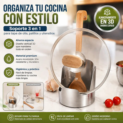 🔥【compre uno y llévese otro gratis 】🥄 Organizador multifuncional de utensilios de cocina: mantén todo organizado y al alcance de la mano ✨🏠