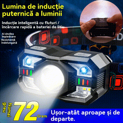 💡🌟Inteligentní indukční maják s dlouhou výdrží baterie Venkovní noční rybářské světlo namontované na hlavě