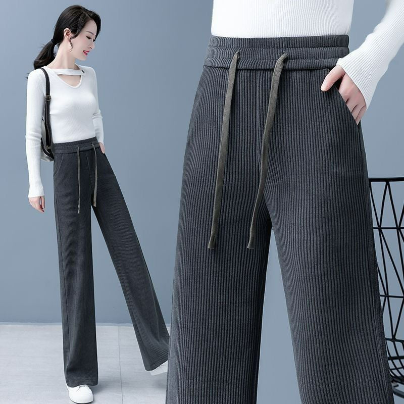 🔥 👖Nuevos pantalones casuales de terciopelo con perneras anchas, muy cómodos de usar.