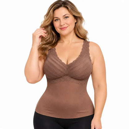 【L-3XL】Nuevo chaleco térmico para mujer para otoño e invierno: con inserciones, grueso, cálido, sin costuras, de calentamiento rápido, adecuado para uso diario.