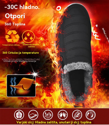 🔥【35-48】Unisex zimske čizme s plišanom podstavom - tople, udobne i neklizajuće za hladno vrijeme.-4173393