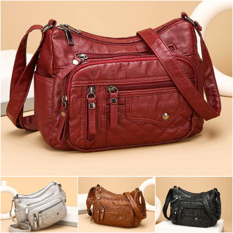 🔥【50% sleva】Nejnovější velkokapacitní měkká kožená taška přes rameno/crossbody