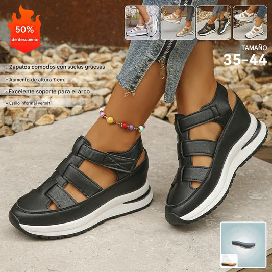 💞【35-43】Nuevas sandalias ortopédicas para mujer 2026 con puntera cerrada y velcro