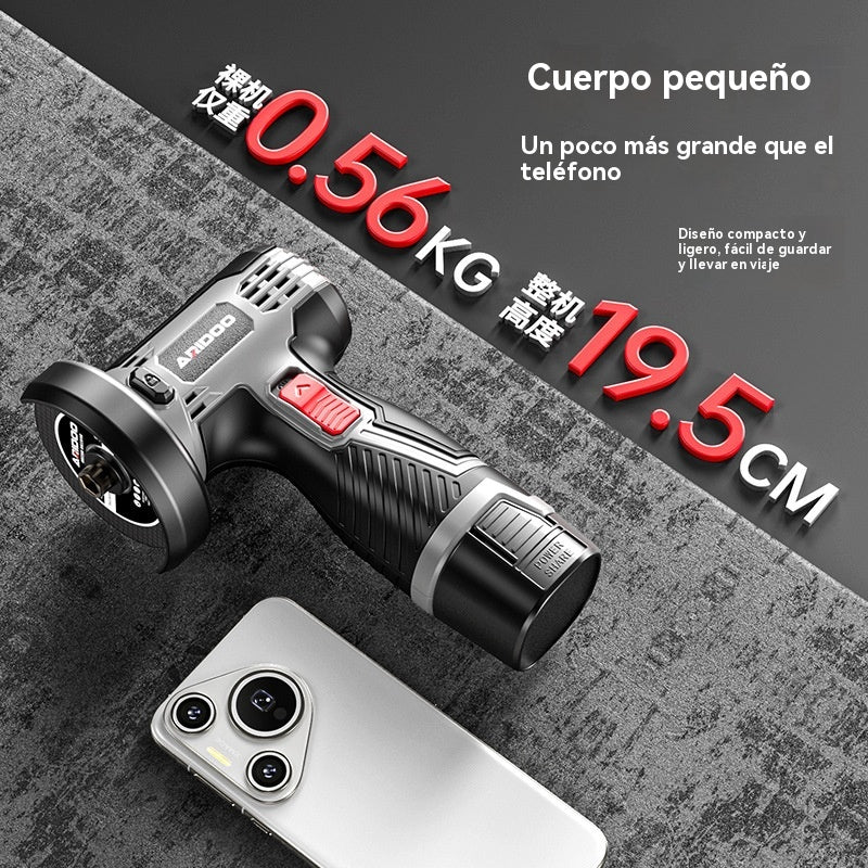 【Oferta por tiempo limitado】Mini amoladora angular de 12 V con disco de corte