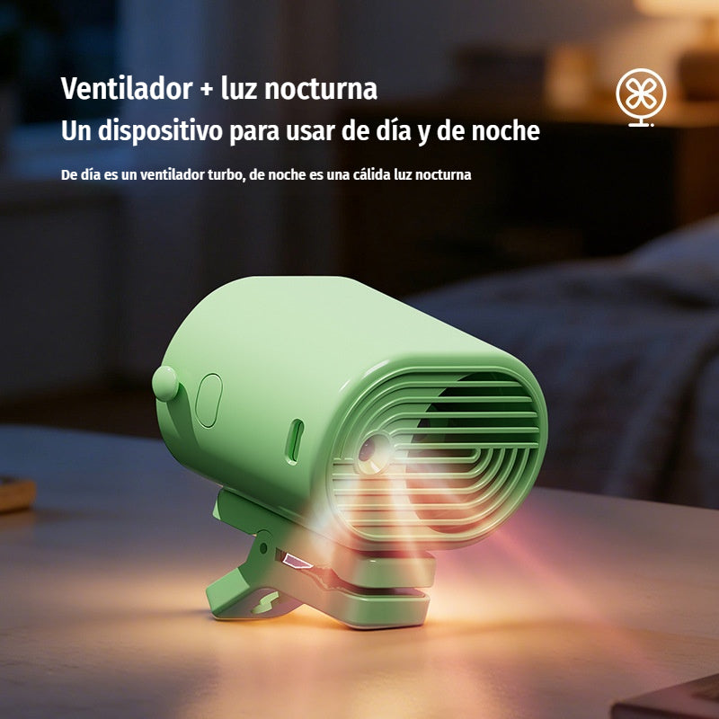 🌀 Ventilador manos libres con pantalla LED, clip integrado y 199 niveles de ajuste-4300754