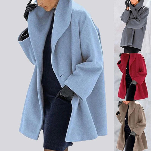 🎅Wyprzedaż świąteczna 50% TANIEJ🎄【S-5XL】2025 Zimowy nowy wysokiej jakości wełniany płaszcz o średniej długości-4161913